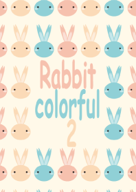 Rabbit colorful 2