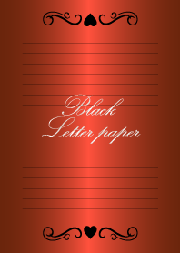 Black Letter paper *GLOSSYORANGE 3*