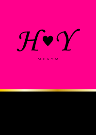 INITIAL -H&Y- Pink