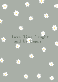 小花柄 (くすみグリーン)