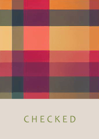 CHECKED ORANGE-BROWN-100