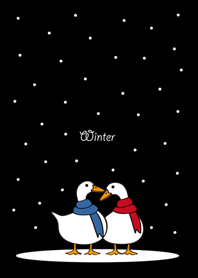 冬天到了，要穿保暖鴨！(黑色)