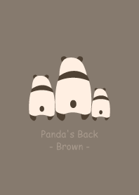 Panda's Back -Brown 2-