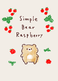 simple bear raspberry beige