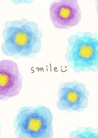 Watercolor Flower Blue3 from Japan