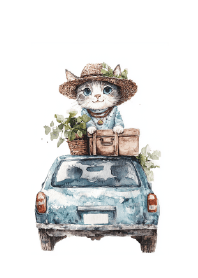 貓咪的復古公路旅行