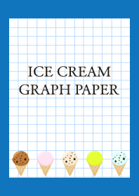 ICE CREAM GRAPH PAPER/BLUE/WHITE