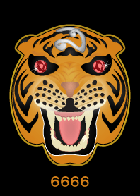 Tiger Lucky Number 6666 (Orange)