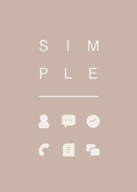SIMPLE / beige.