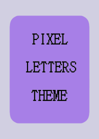 PIXEL LETTERS THEME[PURPLE]-BEIGE