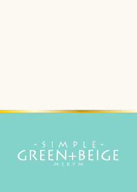 -SIMPLE- GREEN+BEIGE