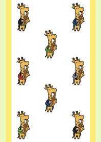 Colorful Giraffe 'Saxophone' Theme
