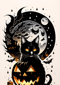 halloween cat B010d8