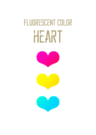 fluorescent color-heart-