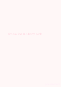 simple line 0.5 baby pink