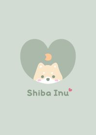 Shiba Inu2 Moon - green