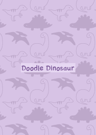Doodle Dinosaur - Purple