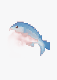 魚のドット絵のきせかえ Green 02