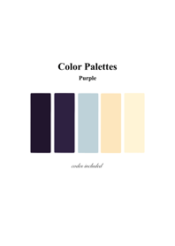 Color Palettes Purple