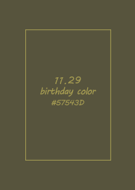 birthday color - November 29