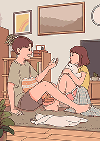 cute couple : deep talk