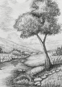 Beneath the Tree by the Stream