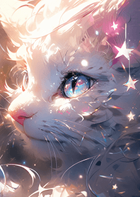 傳說中的神祕夢幻的七彩光貓咪❤