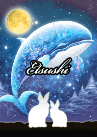 Etsushi Beautiful rabbit & whale