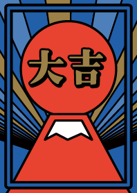 Sunrise/Lucky Mt.Fuji/ Navy x Red