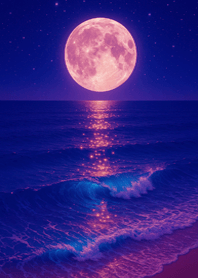Pink Moon Ocean｜Minimal Malam#3