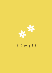 Yellow. White flowers.