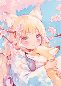 櫻花樹❤公主&狐狸の抱抱