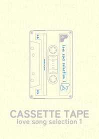 Cassettetape_love Chalk blue