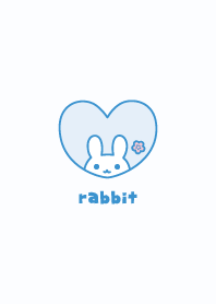 Rabbits Cherry blossoms - Blue