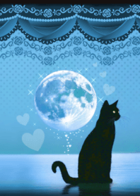 Love fulfillment blue moon and cat