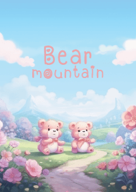 bear couple and mountain-flower