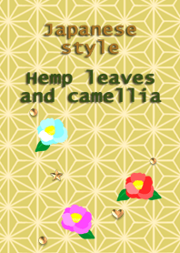 Japanese style<Hemp leaves and camellia>