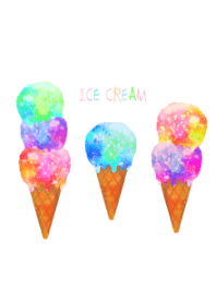Simple cute ice cream