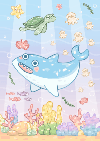 Shark : sky blue
