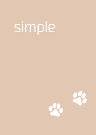 シンプル 足跡 ベージュ