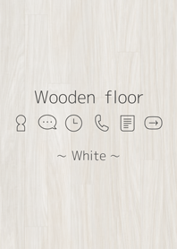 Wooden floor - White -