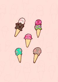 Simple scribble ice cream