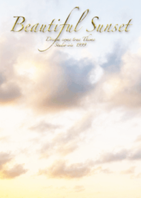 Beautiful Sunset pale colour