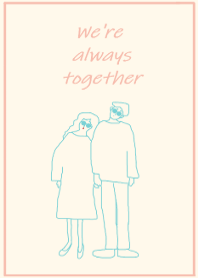 We're always together / mintgreen pink