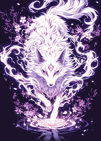 紫焰花靈九尾狐王❤️紫