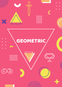 Flat Geometric French Rose