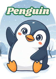 呆萌可愛的企鵝 (Pink 04)