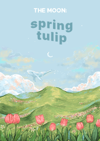 the moon: spring tulip