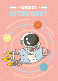 misty cat-Rocket astronaut pink