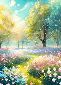 優美な春の風景の着せかえ(Spring-840)